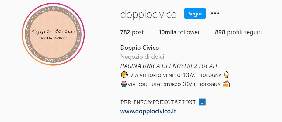 doppio civico bologna instagram